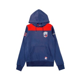 Order online for women's long-sleeved sweatshirt, pullover sweatshirt, royal blue with red, equestrian competition, social competition Z639 Order online for women's long-sleeved sweatshirt, pullover sweatshirt, royal blue with red, equestrian competition, social competition Z639